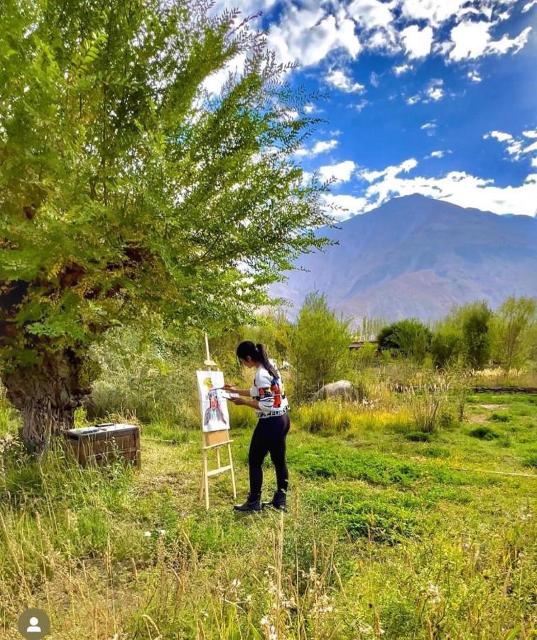 Hotel Lchang Nang Retreat-The House Of Trees-Nubra Valley Sumur Exterior foto